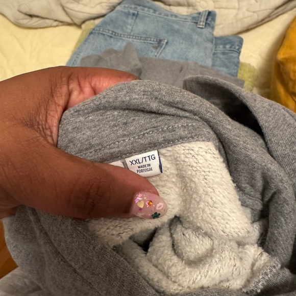 Clare V Liberte Hoodie In Grey Melange - Picture 4 of 5